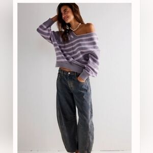 Free People Good Luck Barrel Jeans